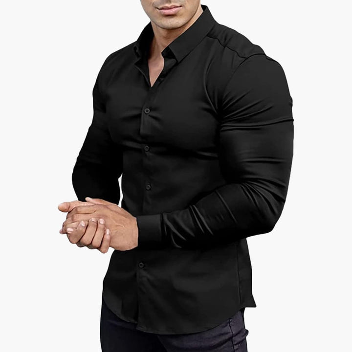 Elegantes Slim-Fit Herrenhemd – Vielseitig und Modern für Büro und Freizeit, Hemden für Herren, Stylisches Design 0