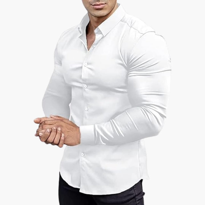 Elegantes Slim-Fit Herrenhemd – Vielseitig und Modern für Büro und Freizeit, Hemden für Herren, Stylisches Design 1