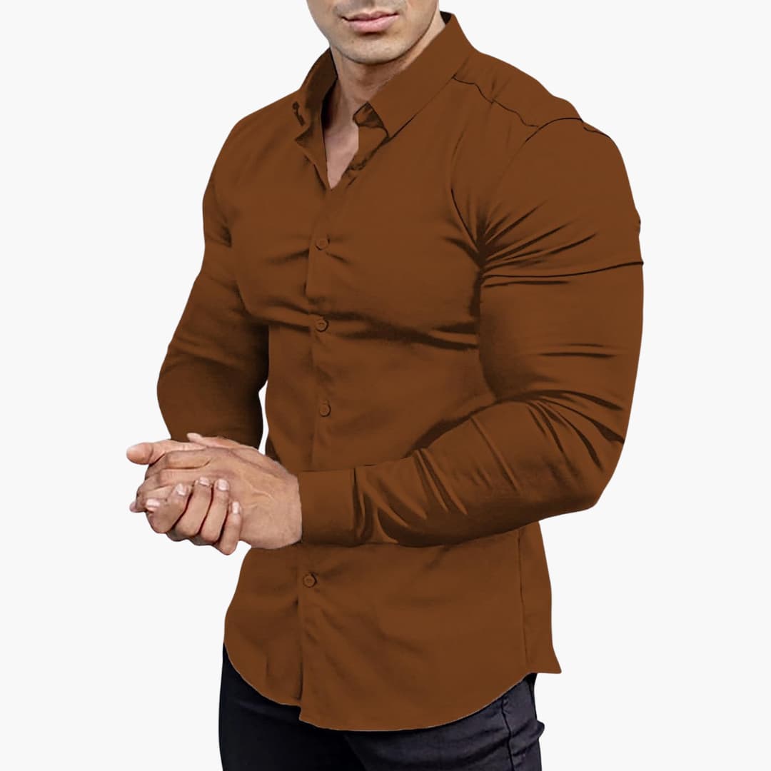 Elegantes Slim-Fit Herrenhemd – Vielseitig und Modern für Büro und Freizeit, Hemden für Herren, Stylisches Design 2