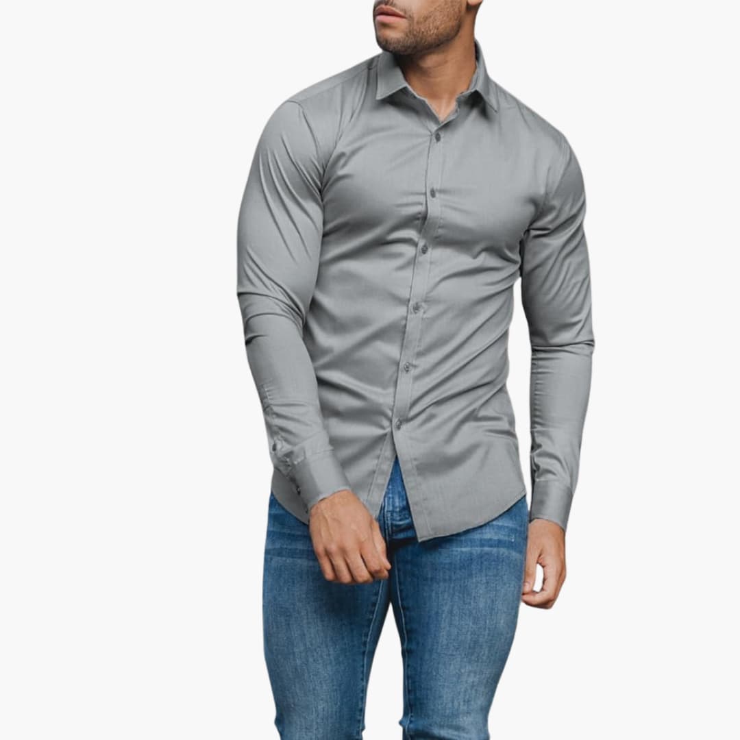 Elegantes Slim-Fit Herrenhemd – Vielseitig und Modern für Büro und Freizeit, Hemden für Herren, Stylisches Design 3