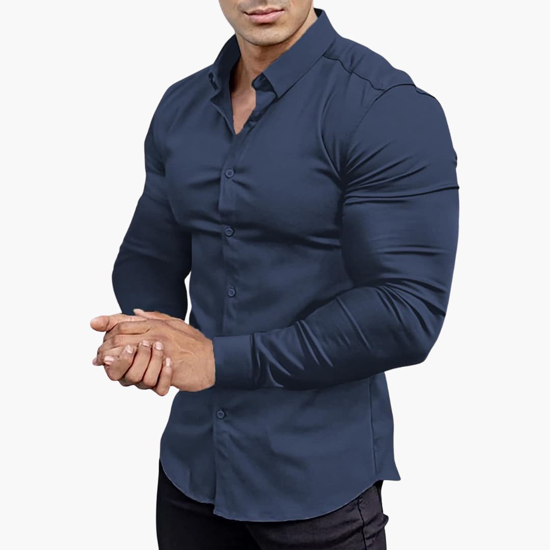 Elegantes Slim-Fit Herrenhemd – Vielseitig und Modern für Büro und Freizeit, Hemden für Herren, Stylisches Design 6
