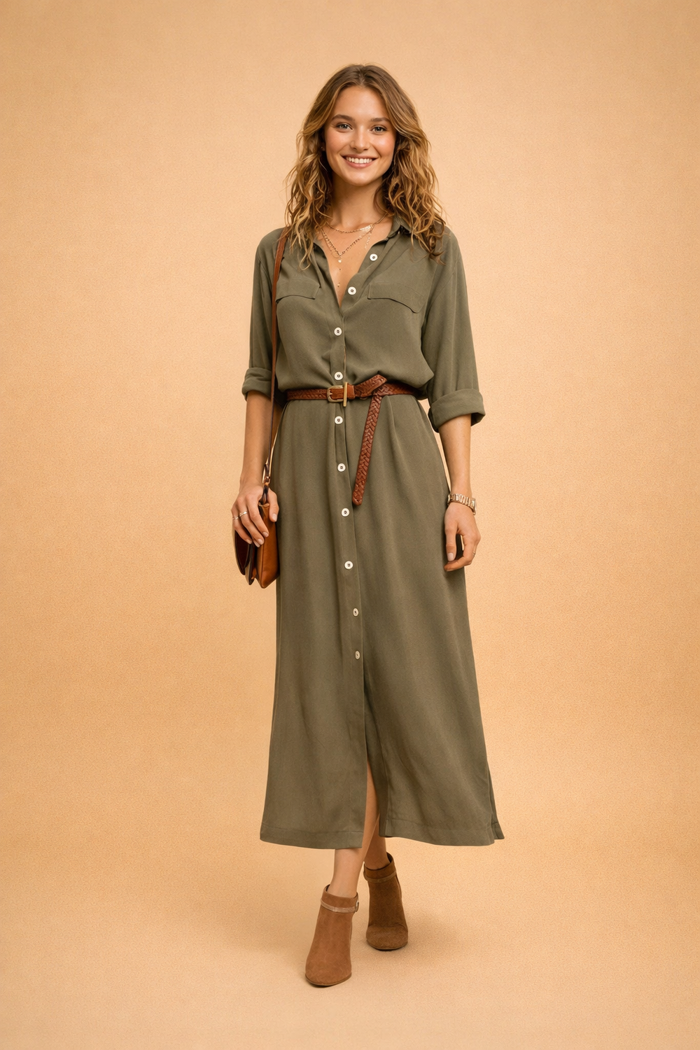 Elegantes Sommerkleid Damen Leichtes Maxikleid für Freizeit und besondere Anlässe 1