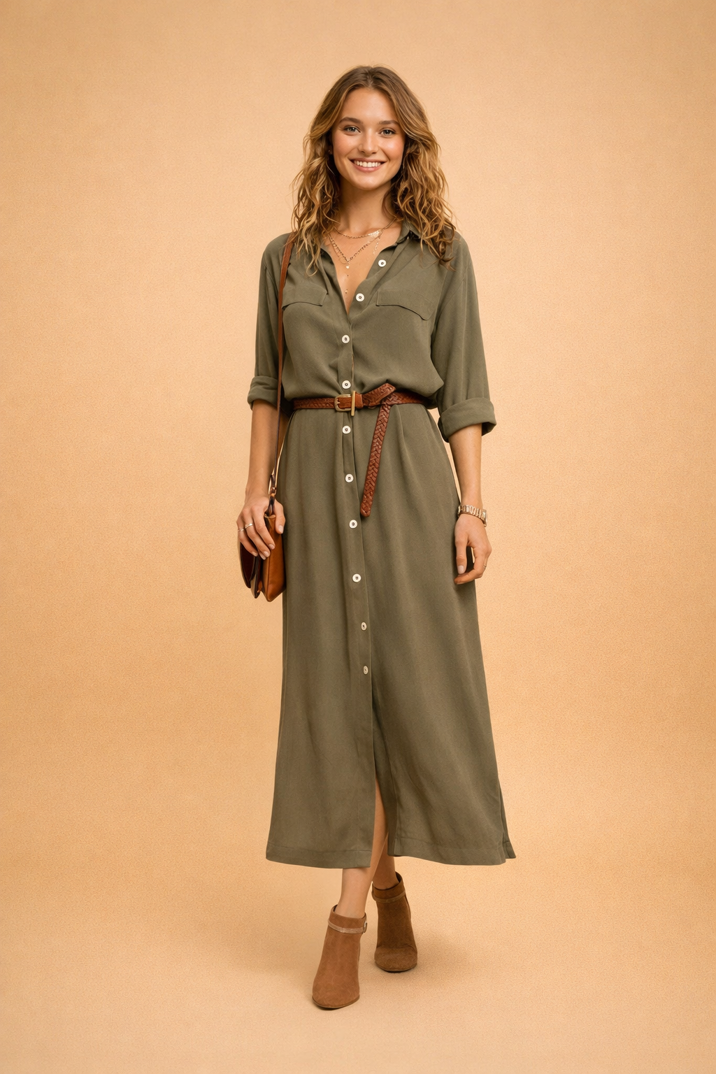 Elegantes Sommerkleid Damen Leichtes Maxikleid für Freizeit und besondere Anlässe 1