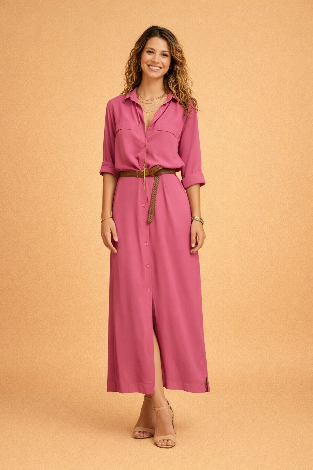 Elegantes Sommerkleid Damen Leichtes Maxikleid für Freizeit und besondere Anlässe 2