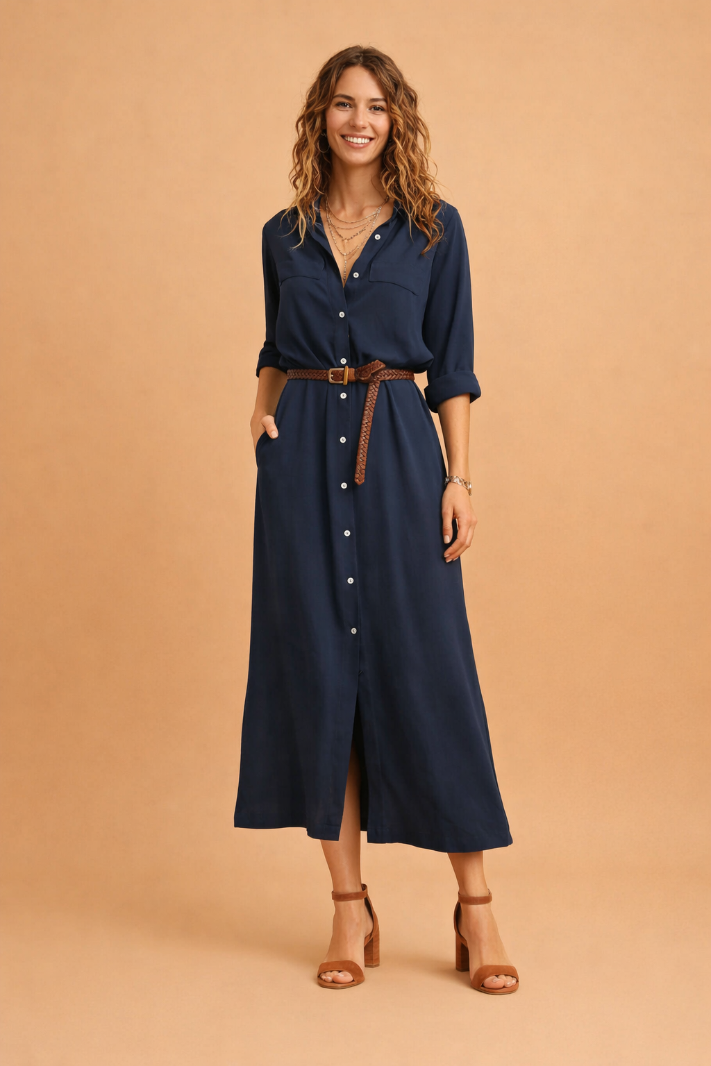 Elegantes Sommerkleid Damen Leichtes Maxikleid für Freizeit und besondere Anlässe 4