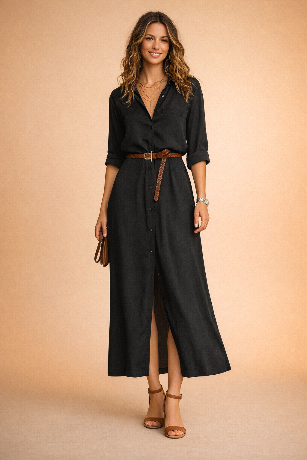 Elegantes Sommerkleid Damen Leichtes Maxikleid für Freizeit und besondere Anlässe 5