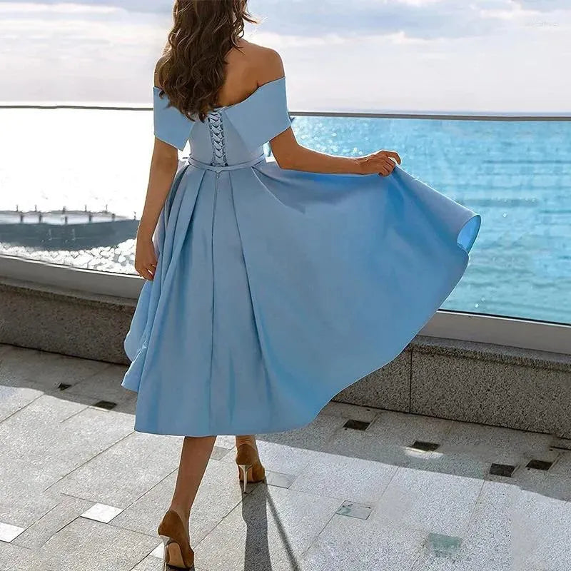 Elegantes trägerloses Midi-Kleid für den Sommer | Fließende Passform 3