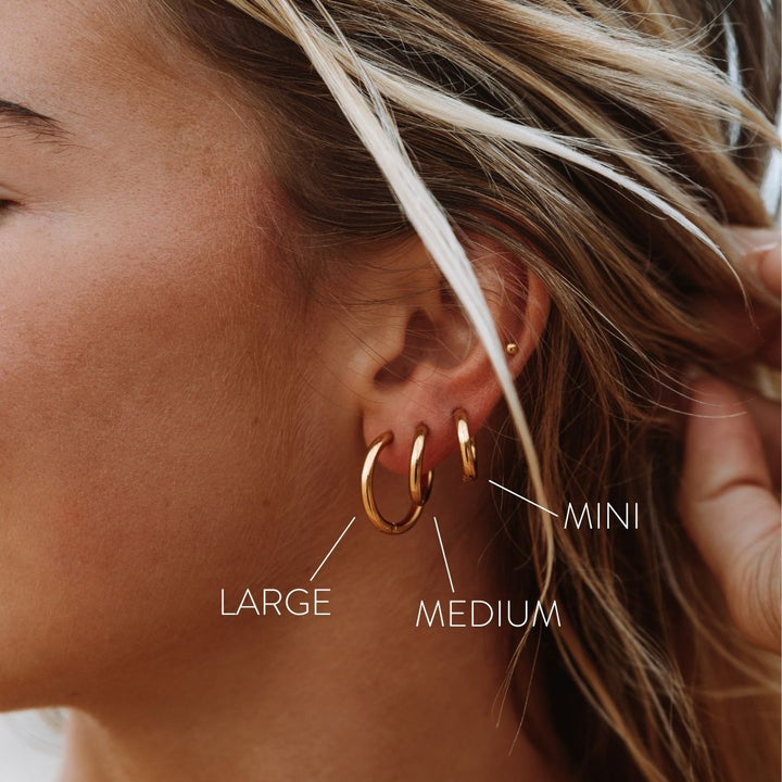 Elva | Zeitlose Silberne Hoops für Damen