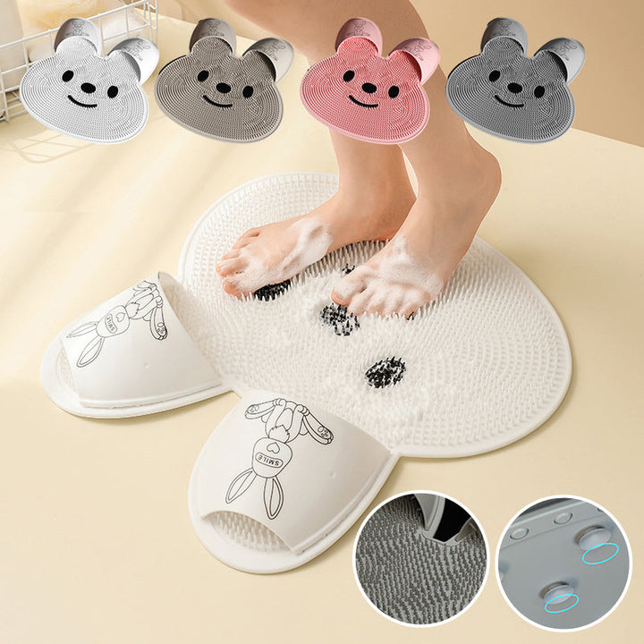  Silikonbadematte - Massage -Design für 360 ° Reinigung und Entspannung-2