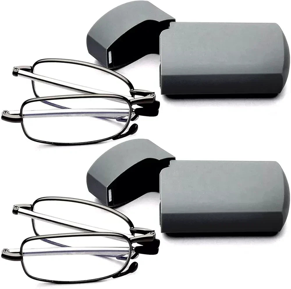 Faltbare Lesebrille - Tragbar mit Etui 0