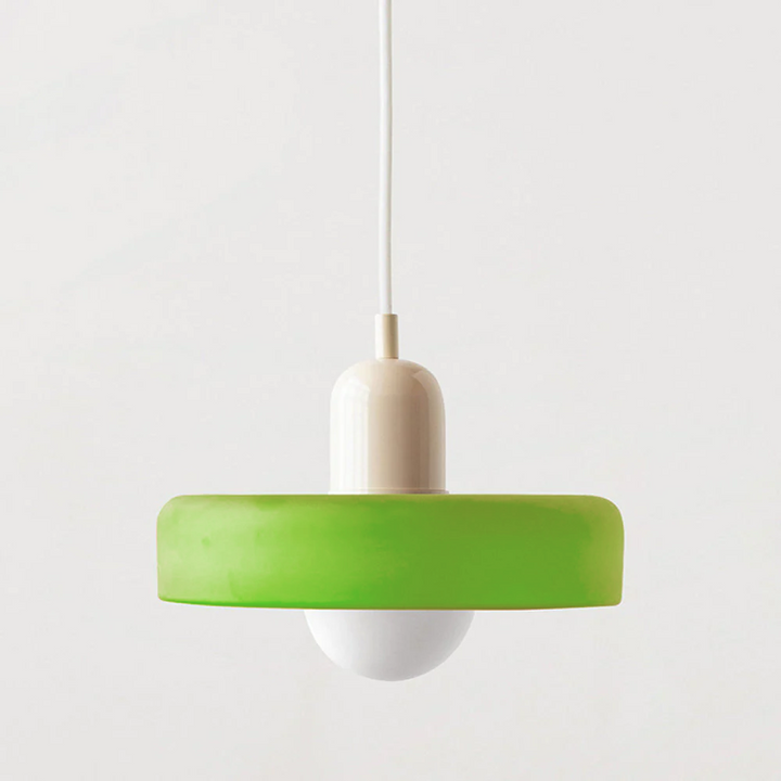 Farbenfrohe Pendelleuchte im Bauhaus-Stil – StiloGlas 10