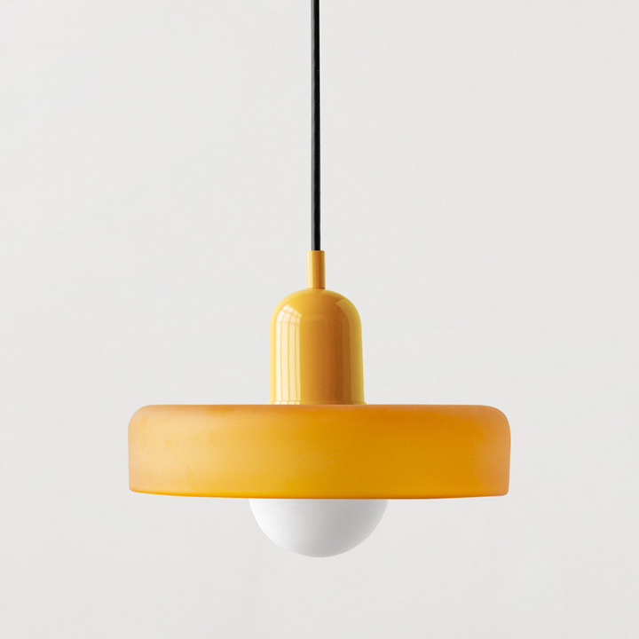 Farbenfrohe Pendelleuchte im Bauhaus-Stil – StiloGlas 19