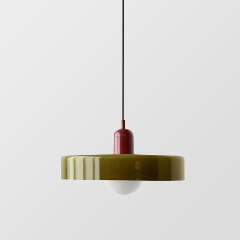 Farbenfrohe Pendelleuchte im Bauhaus-Stil – StiloGlas 2