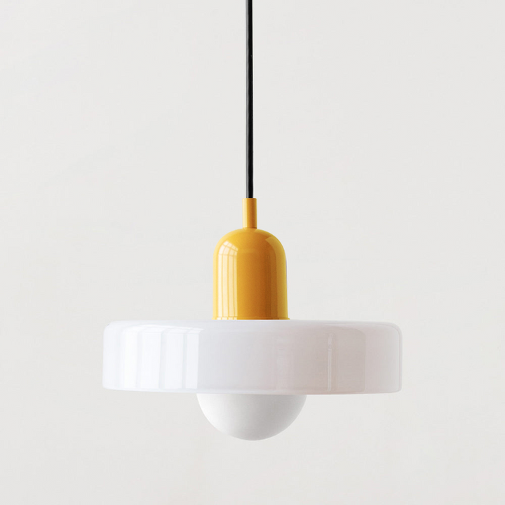 Farbenfrohe Pendelleuchte im Bauhaus-Stil – StiloGlas 22