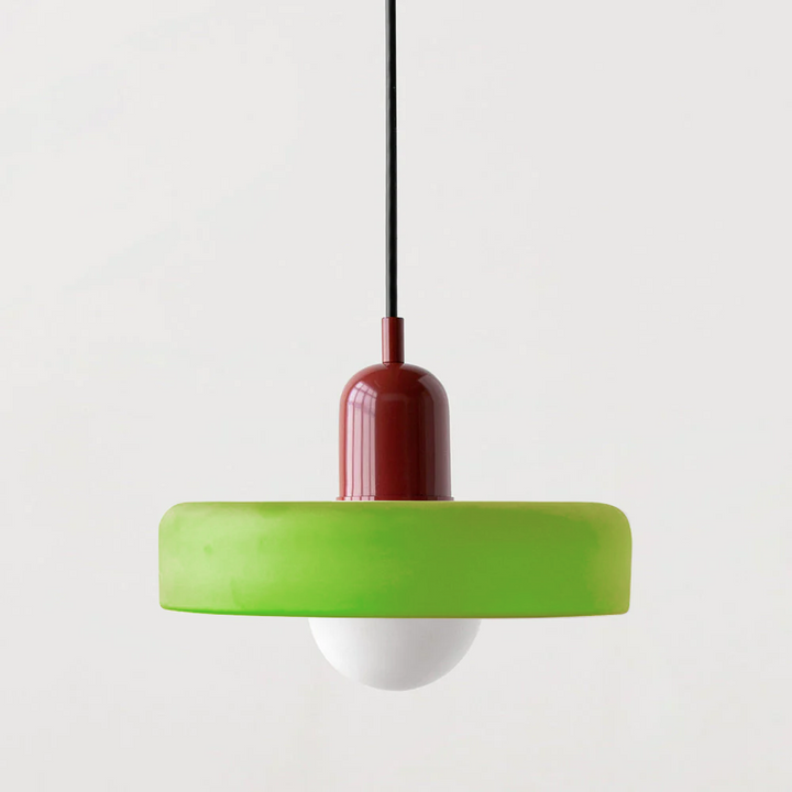Farbenfrohe Pendelleuchte im Bauhaus-Stil – StiloGlas 29
