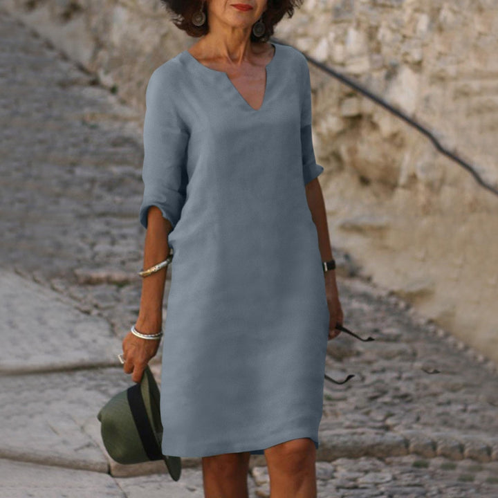 Festliche Kleider Damen V-Ausschnitt - Elegantes Kleid für Verschiedene Anlässe, Bequeme Passform und Vielseitigkeit 10
