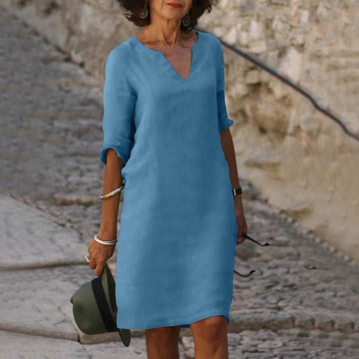 Festliche Kleider Damen V-Ausschnitt - Elegantes Kleid für Verschiedene Anlässe, Bequeme Passform und Vielseitigkeit 12