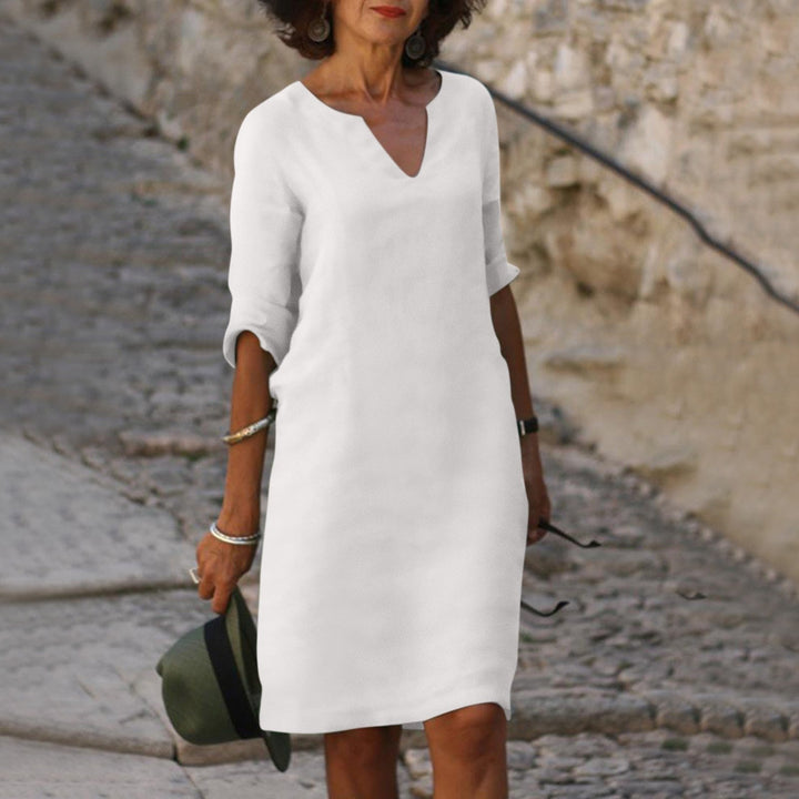 Festliche Kleider Damen V-Ausschnitt - Elegantes Kleid für Verschiedene Anlässe, Bequeme Passform und Vielseitigkeit 6