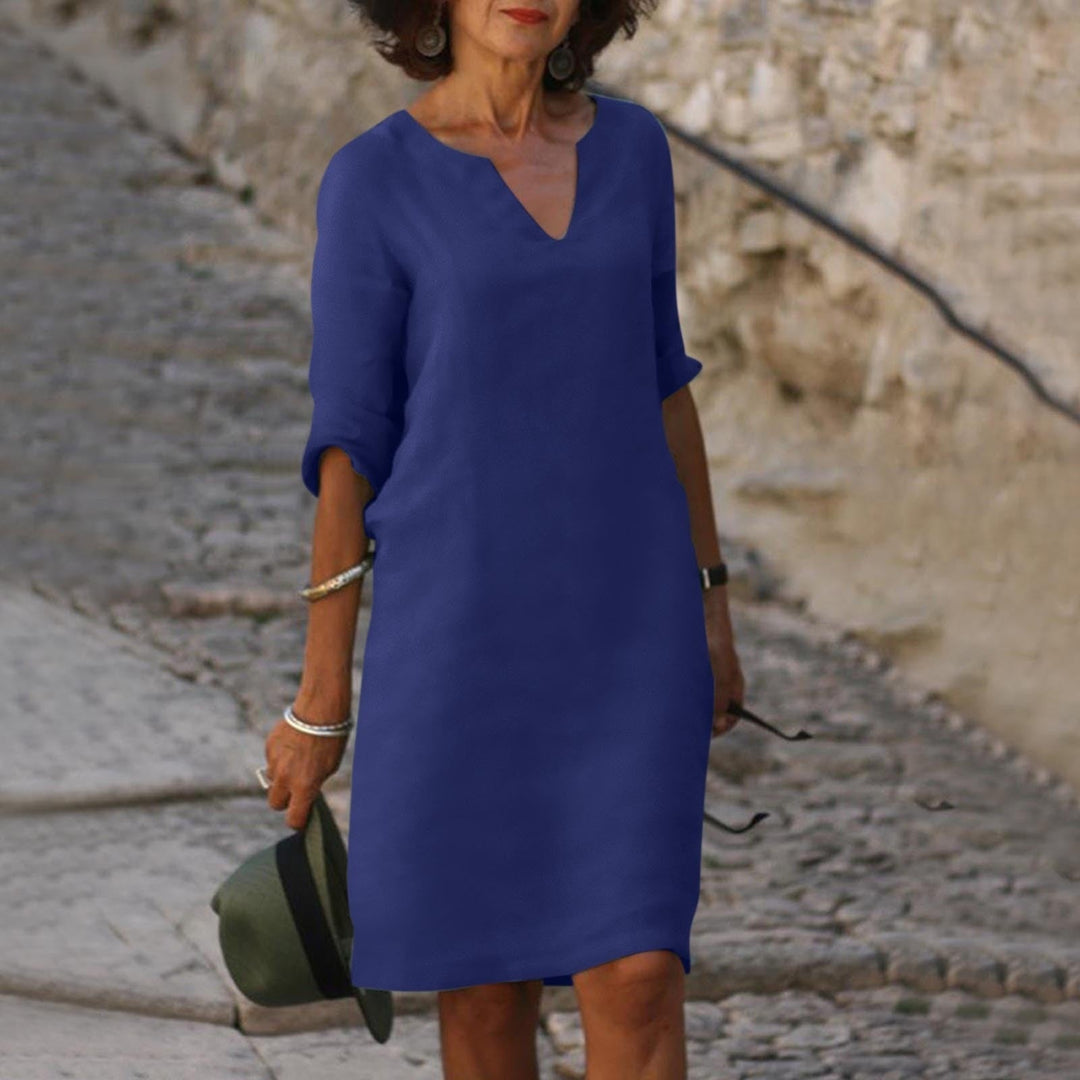 Festliche Kleider Damen V-Ausschnitt - Elegantes Kleid für Verschiedene Anlässe, Bequeme Passform und Vielseitigkeit 8