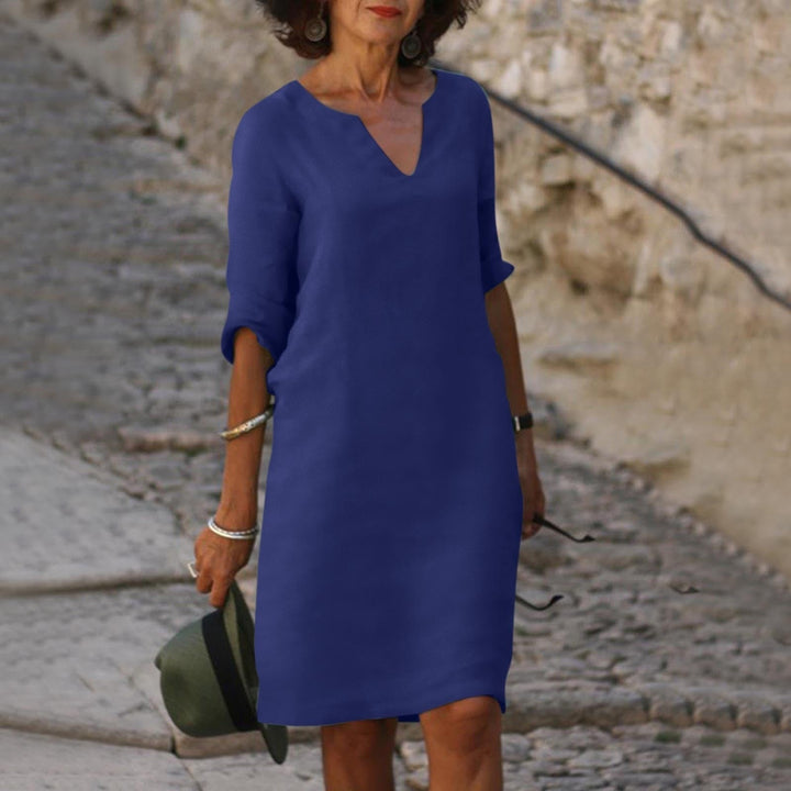 Festliche Kleider Damen V-Ausschnitt - Elegantes Kleid für Verschiedene Anlässe, Bequeme Passform und Vielseitigkeit 8