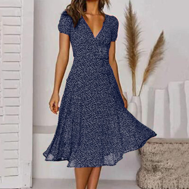 Festliches Kleid Damen A-Linie mit V-Ausschnitt – Elegante Kleider für Hochzeitsgast und besondere Anlässe 2