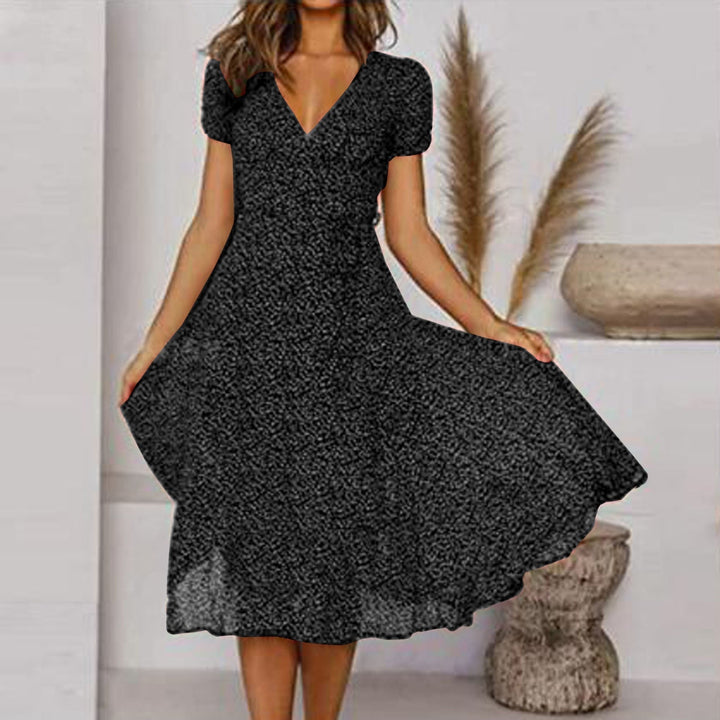 Festliches Kleid Damen A-Linie mit V-Ausschnitt – Elegante Kleider für Hochzeitsgast und besondere Anlässe 3