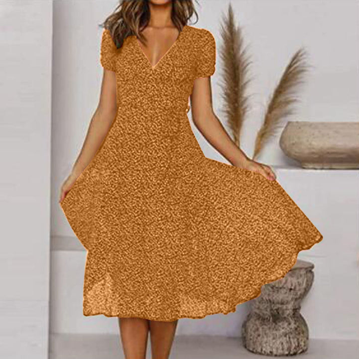 Festliches Kleid Damen A-Linie mit V-Ausschnitt – Elegante Kleider für Hochzeitsgast und besondere Anlässe 4