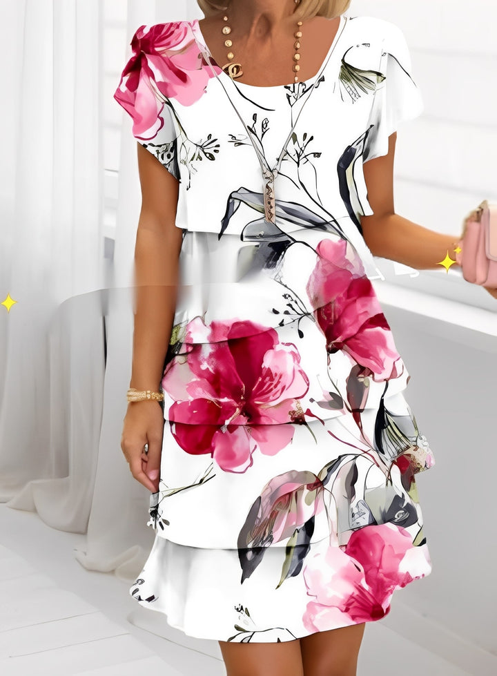 Festliches Kleid für Damen - Elegantes Rüschenkleid für Hochzeitsgast oder besondere Anlässe 2