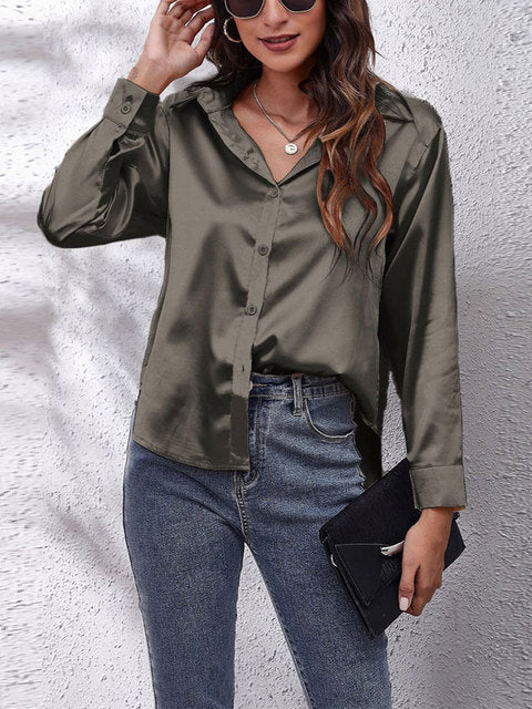 Karen I Classy Langärmelige Bluse für Frauen
