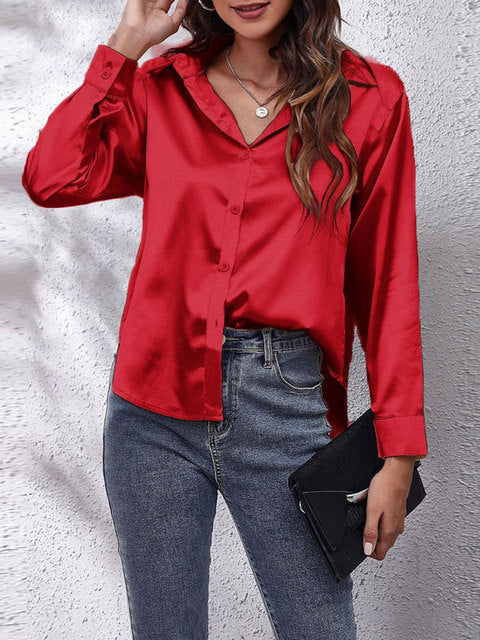 Karen I Classy Langärmelige Bluse für Frauen