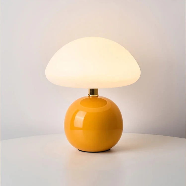 Französische Creme-Pilzlampe 10