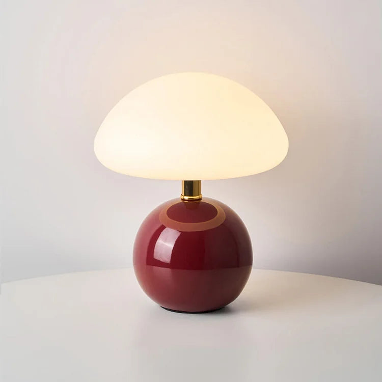 Französische Creme-Pilzlampe 11