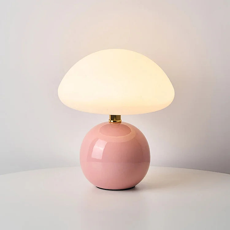 Französische Creme-Pilzlampe 12