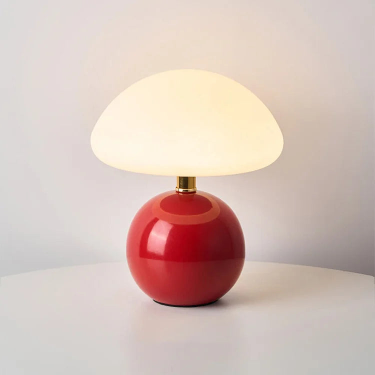 Französische Creme-Pilzlampe 13