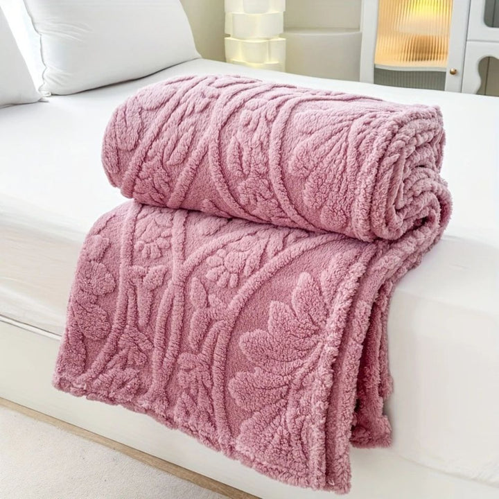 Französische Jacquard Fleece Decke für gemütliche Akzente 10