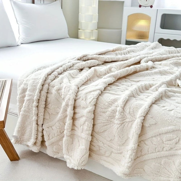 Französische Jacquard Fleece Decke für gemütliche Akzente 3