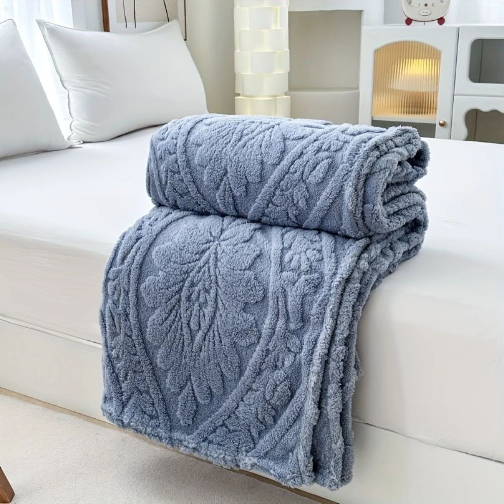 Französische Jacquard Fleece Decke für gemütliche Akzente 6