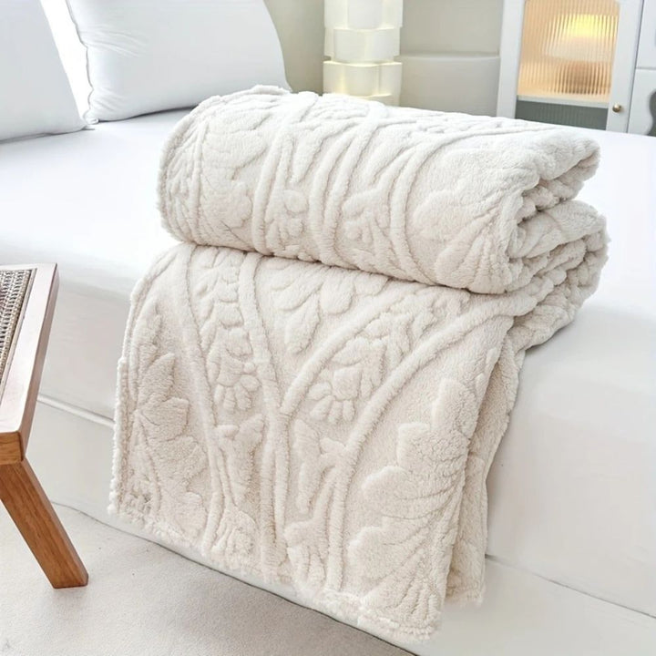 Französische Jacquard Fleece Decke für gemütliche Akzente 9