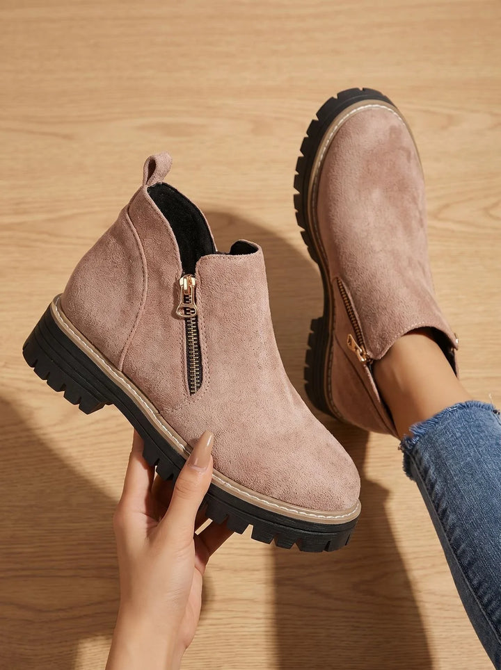 Frieda | Damen Orthopädische Ankleboots mit Leopardenmuster Seitlichem Reißverschluss 10