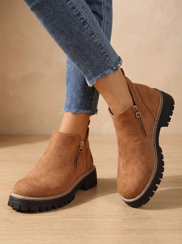 Frieda | Damen Orthopädische Ankleboots mit Leopardenmuster Seitlichem Reißverschluss 11