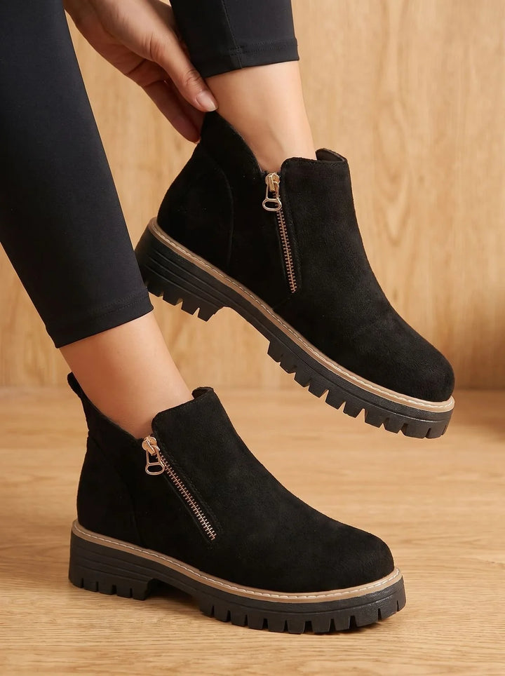 Frieda | Damen Orthopädische Ankleboots mit Leopardenmuster Seitlichem Reißverschluss 5