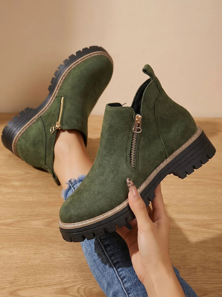 Frieda | Damen Orthopädische Ankleboots mit Leopardenmuster Seitlichem Reißverschluss 9