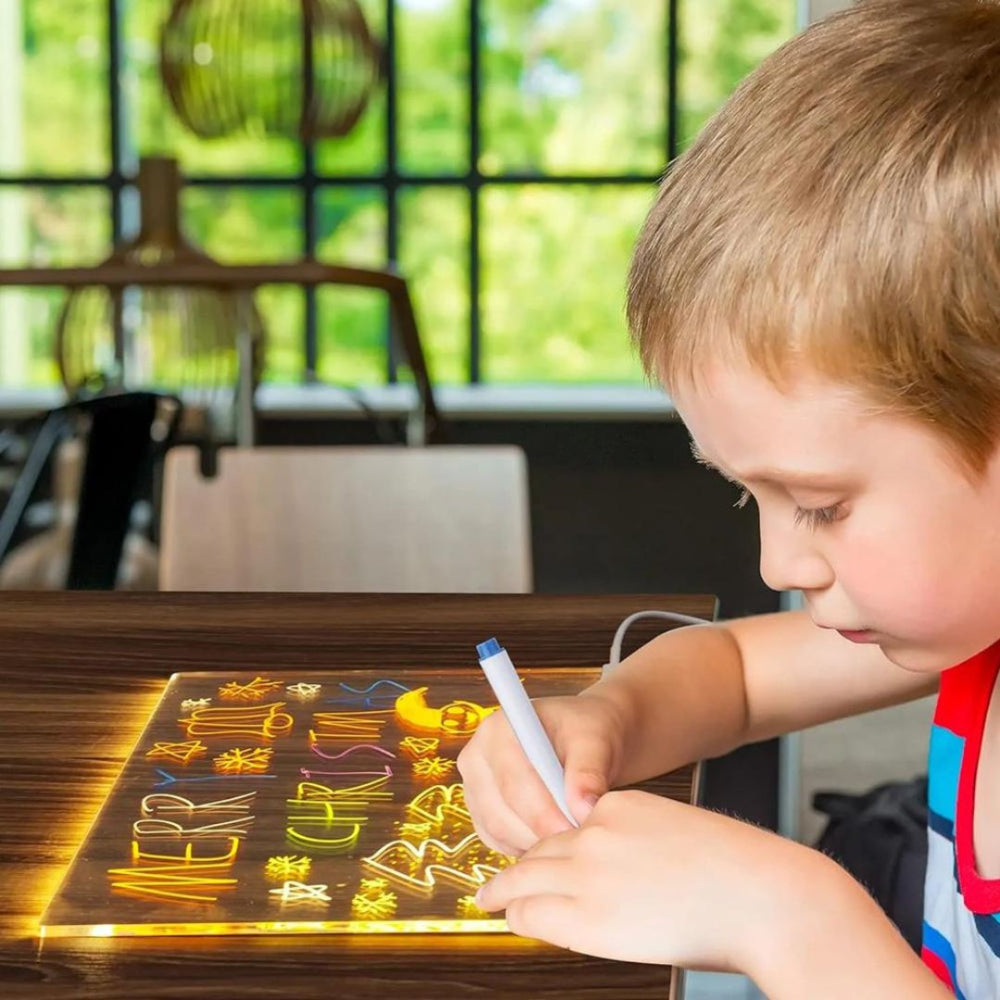 GlowCraft | LED-Zeichentafel für Kinder – kreativer Ferien- und Lernspaß 1