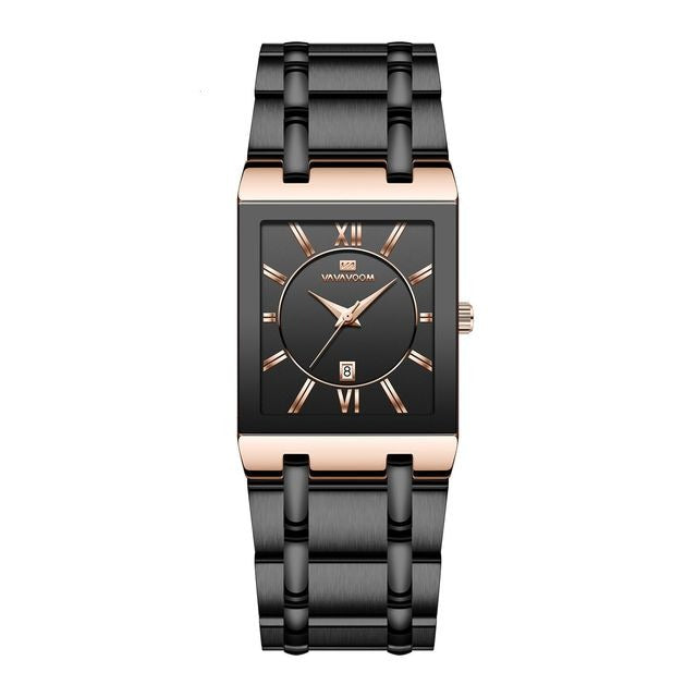 Gold Square Uhr 7