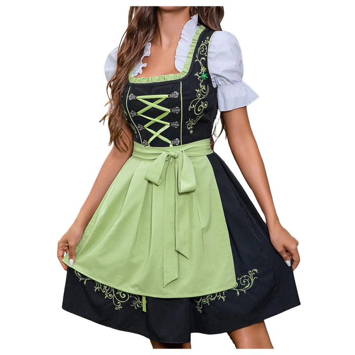 Grünes Dirndl Kleid für Damen | Traditionell 3