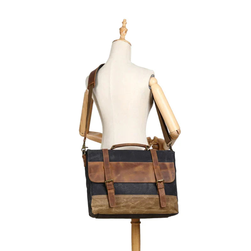 Jack | Vintage Wasserabweisende Canvas Umhängetasche Reisetasche