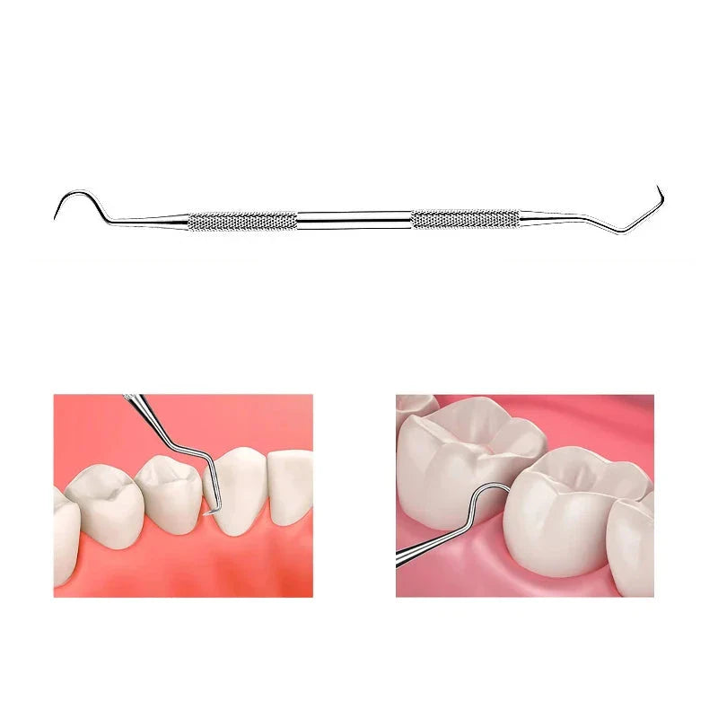 Dentaclean - Dental Explorer und Schaber aus Edelstahl-3