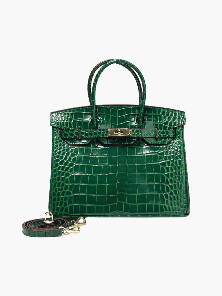 Handtasche Damen aus Leder – Elegante Handtasche für Damen mit geräumiger Organisation und klassischer Silhouette in Cognac 11