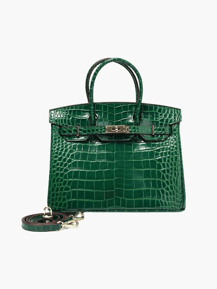 Handtasche Damen aus Leder – Elegante Handtasche für Damen mit geräumiger Organisation und klassischer Silhouette in Cognac 11
