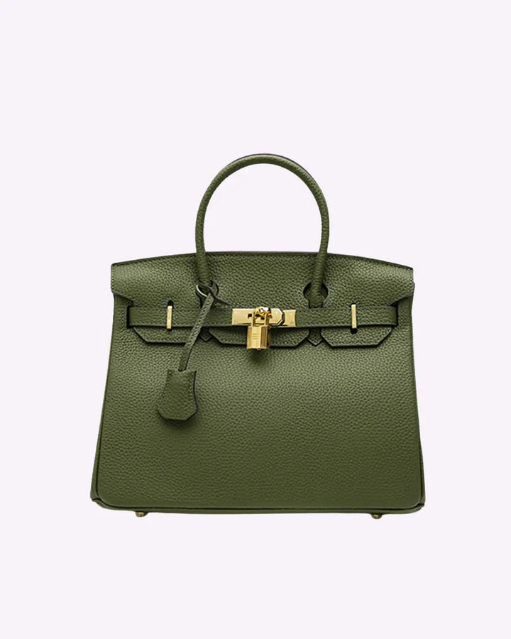 Handtasche Damen aus Leder – Elegante Handtasche für Damen mit geräumiger Organisation und klassischer Silhouette in Cognac 2
